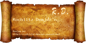 Rochlitz Demjén névjegykártya